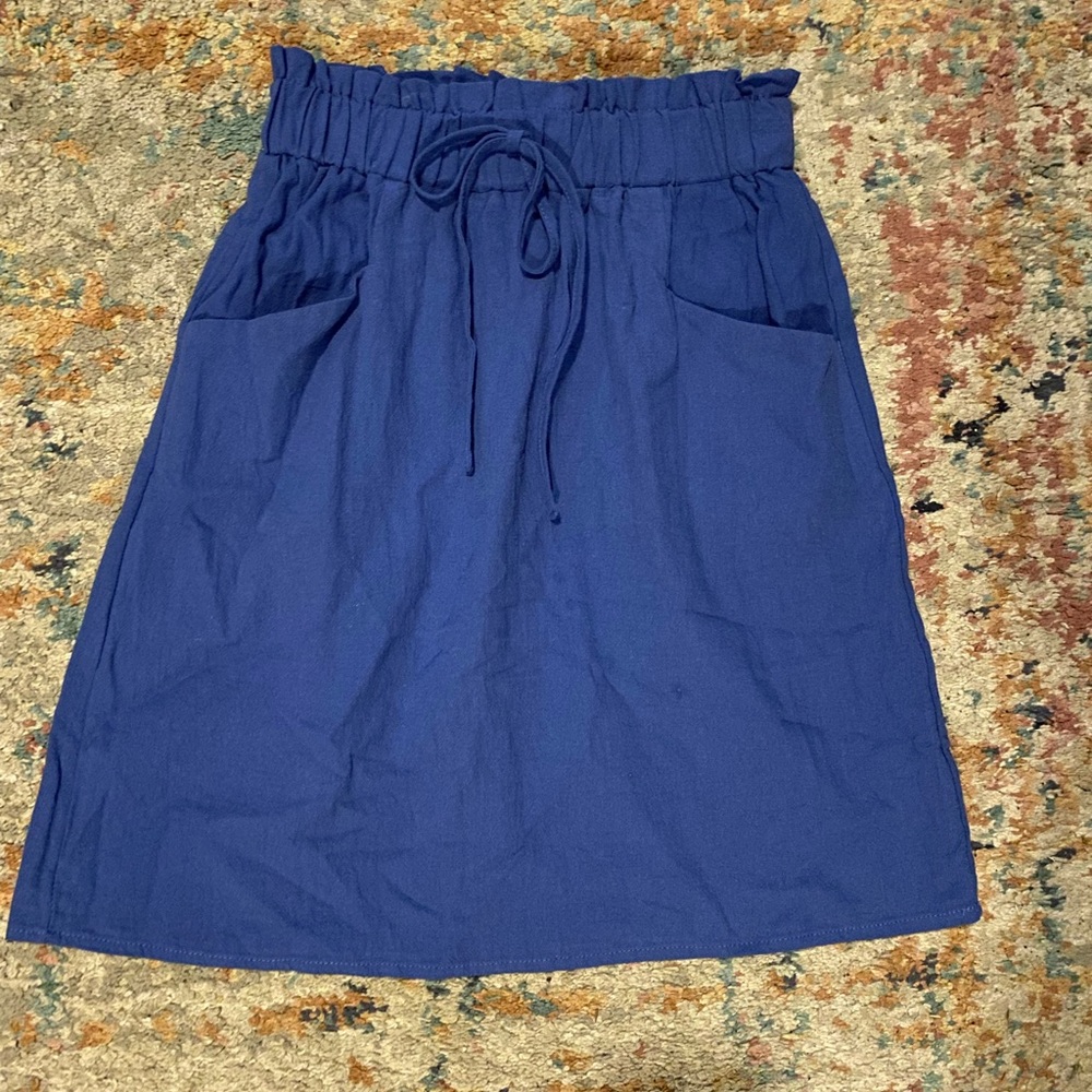 Shein, Cute, Blue Skirt